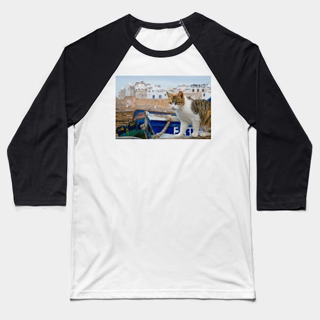 Maroc - Chat d'Essaouira Baseball T-Shirt by rollier